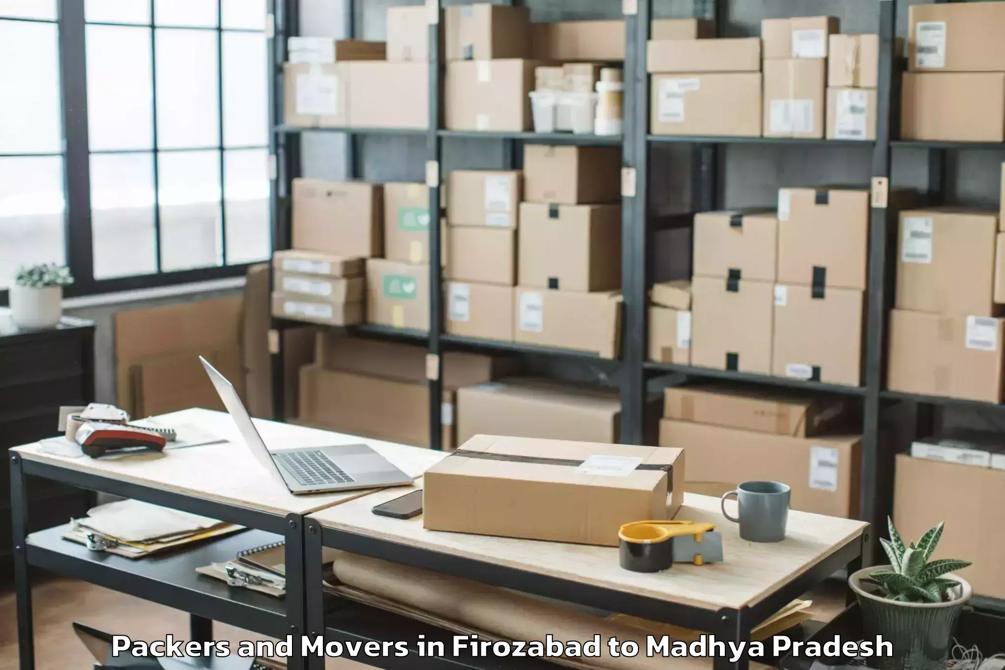 Top Firozabad to Badnagar Packers And Movers Available